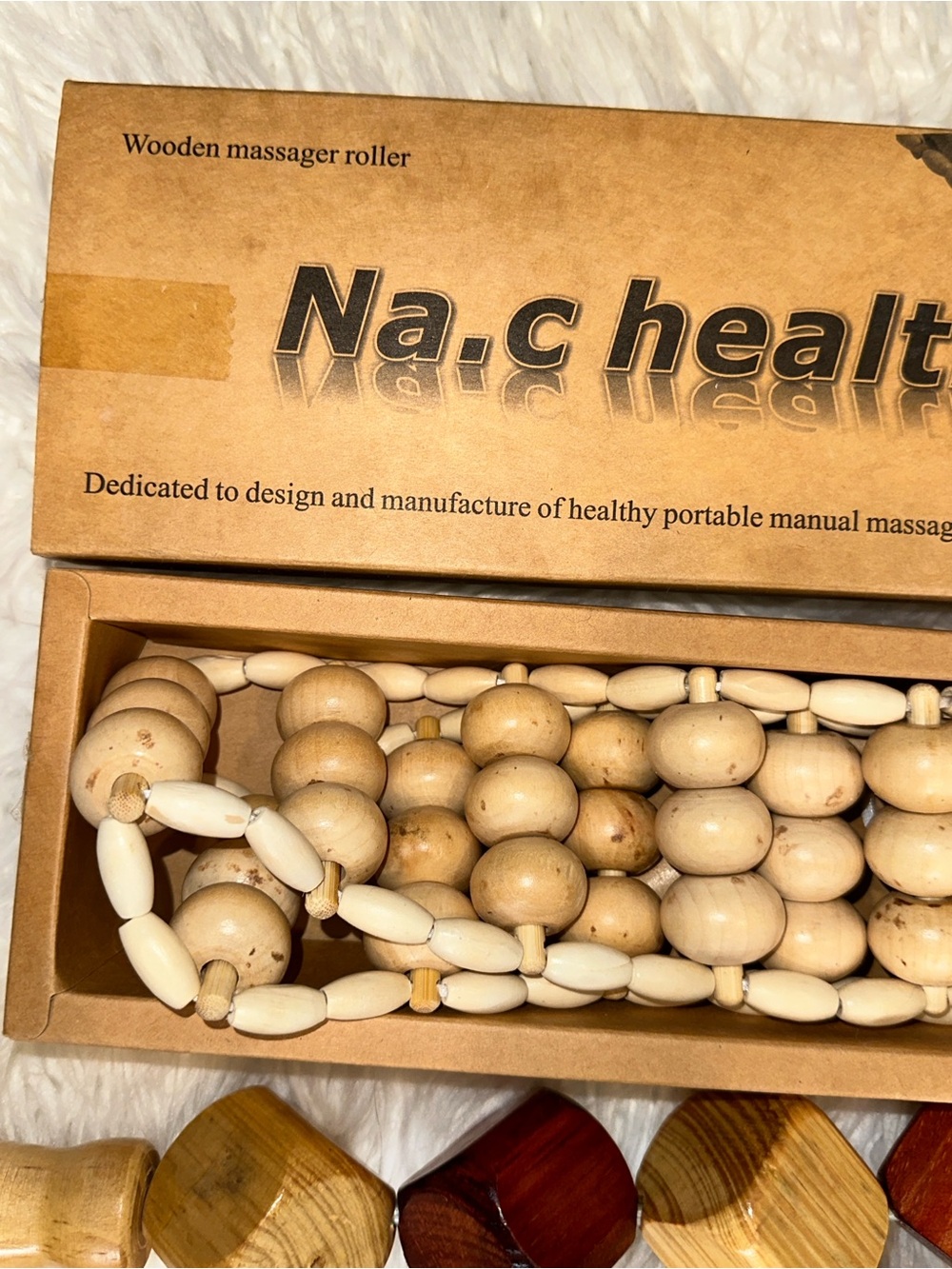 Na.c health Wooden Massage Roller Set - Natural Wood - Picture 7 of 10